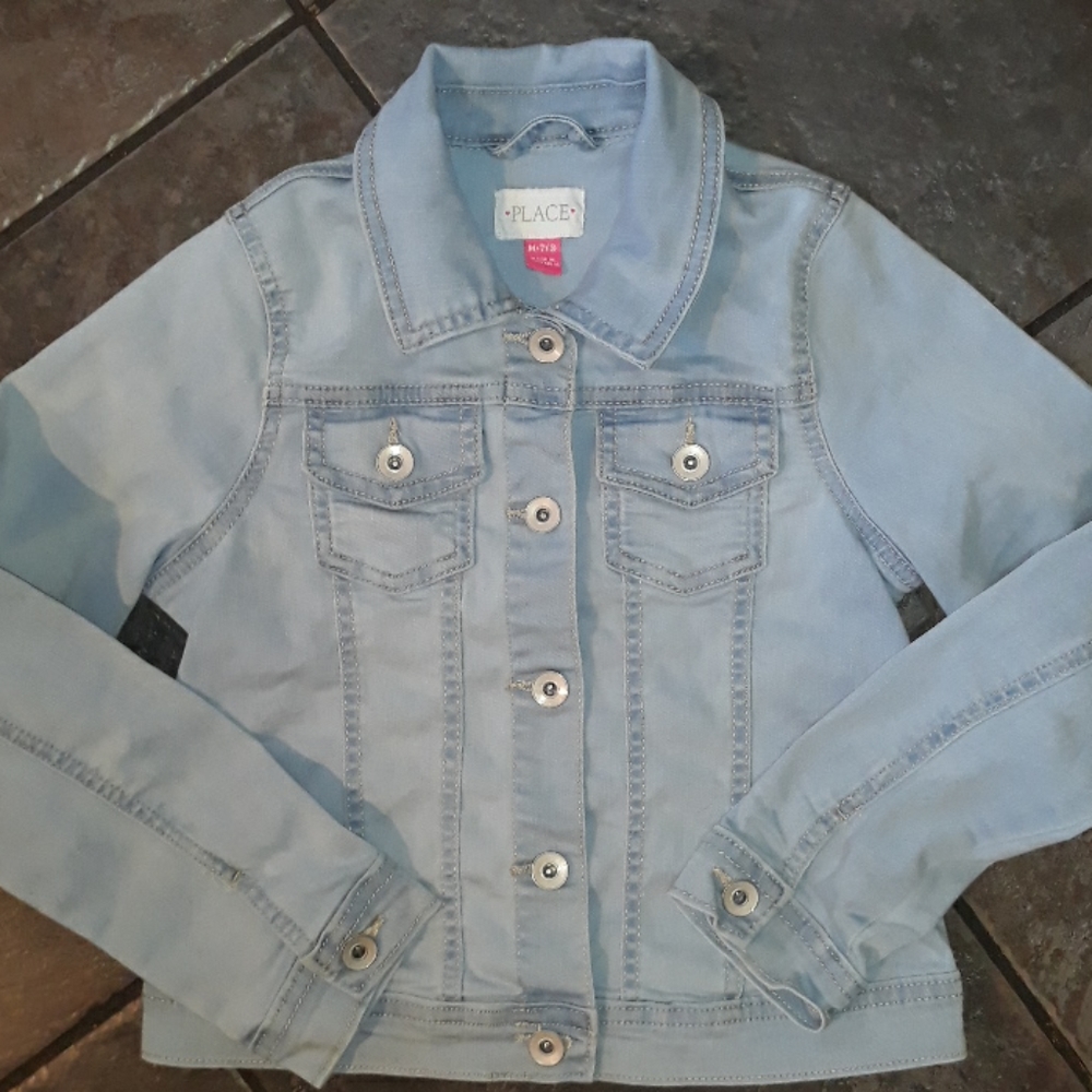 7/8 Denim Blue Jean soft stretch jacket TCP